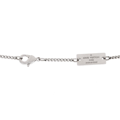 Louis Vuitton Zamac Palladium Monogram Charms Necklace Silver 3 of 3