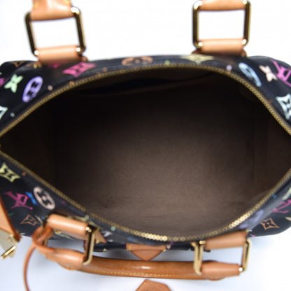 Louis Vuitton Monogram Multicolor Speedy 30 Black 5 of 8
