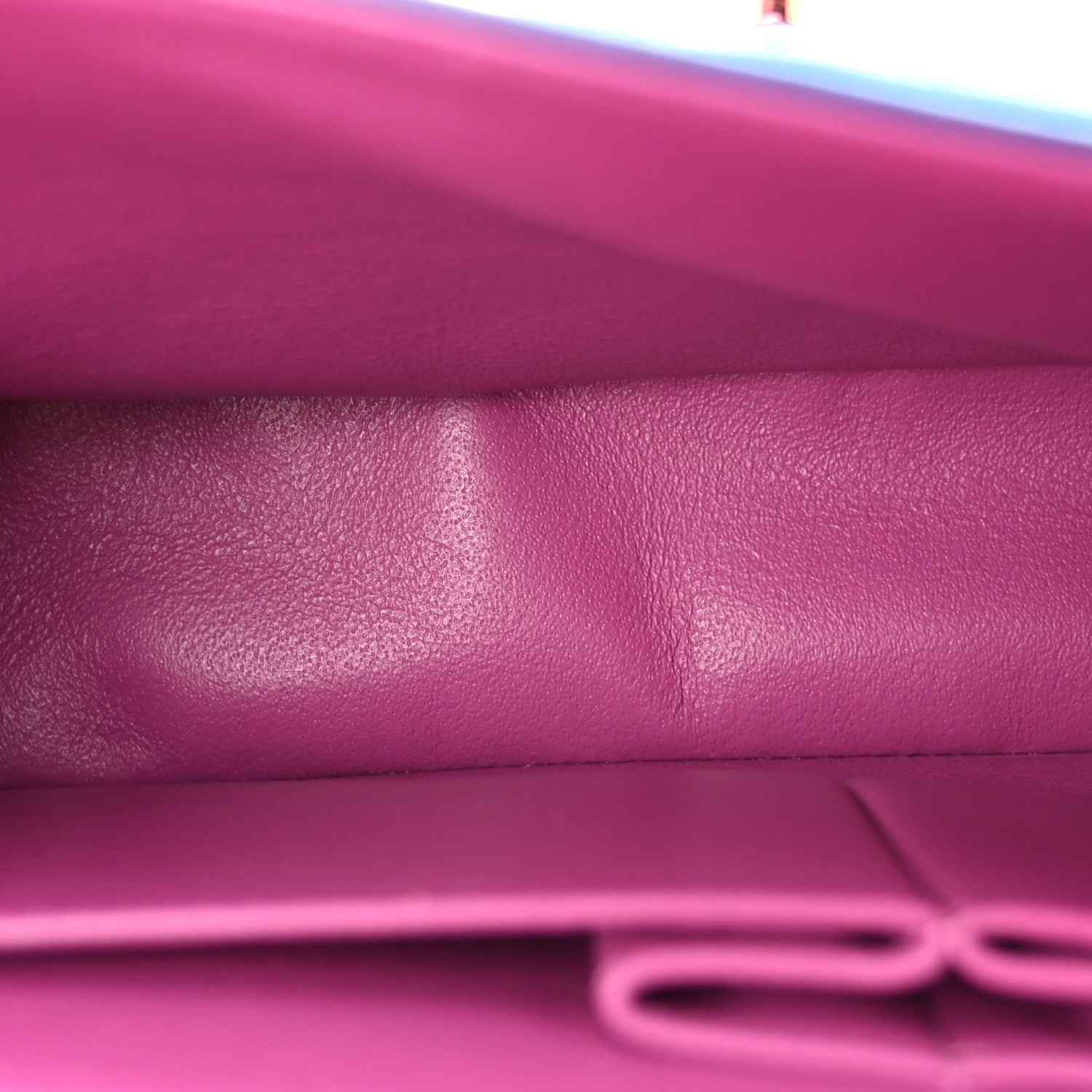 Chanel Lambskin Quilted Medium Double Flap Blue Pink 5 of 10