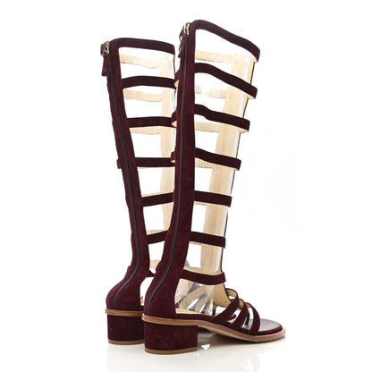 Chanel Suede Gladiator Sandals 38 4 of 10