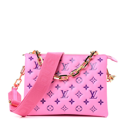 Louis Vuitton Lambskin Embossed Monogram Vuittamins Coussin PM Rose Violet 1 of 10