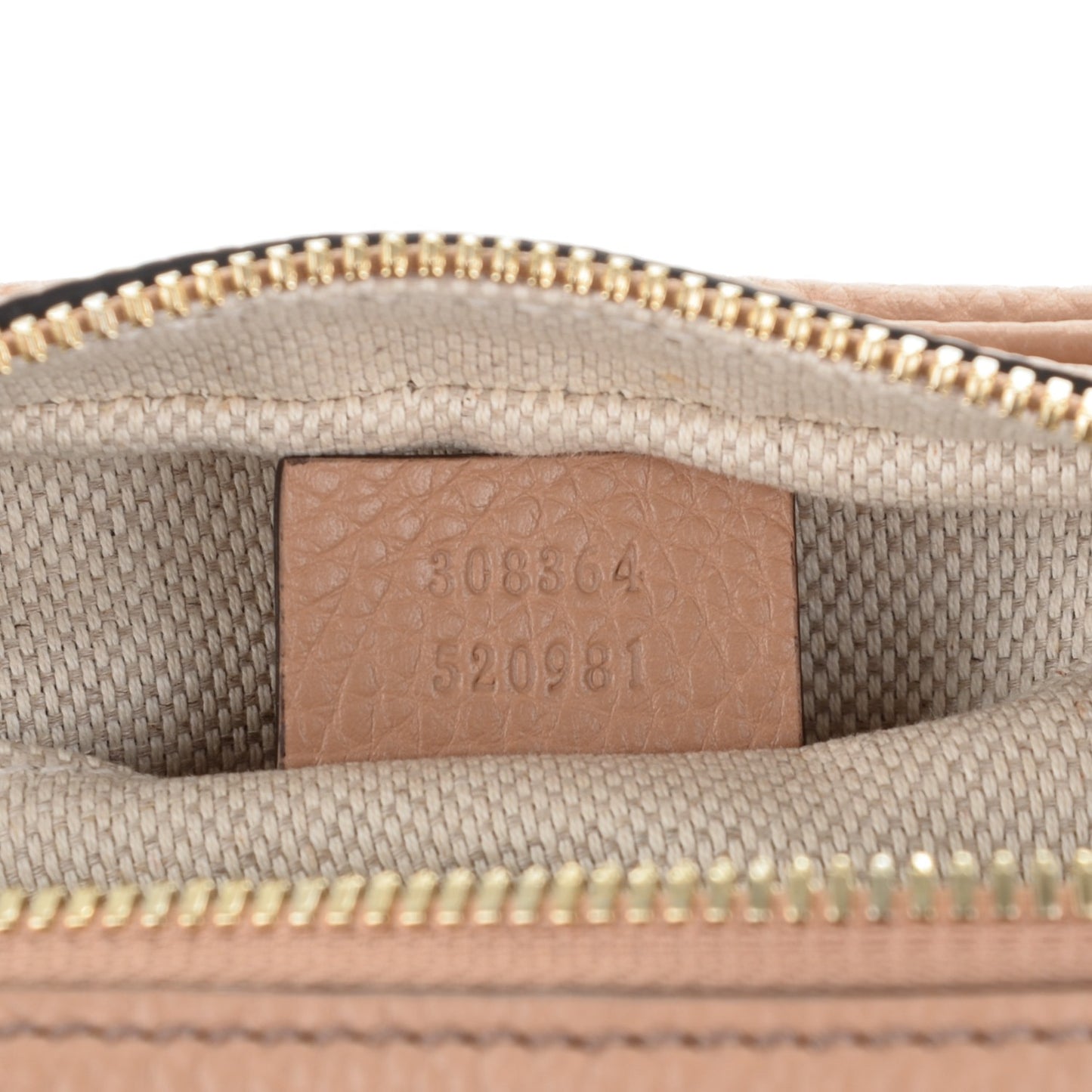 Pebbled Calfskin Small Soho Disco Bag Rose Beige