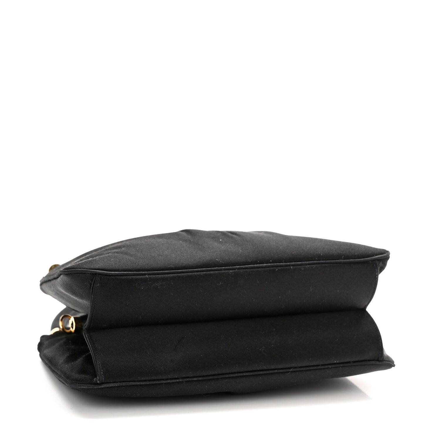 Swarovski Crystal Satin Evening Bag Black