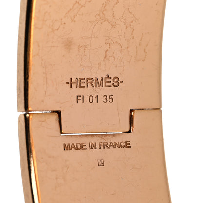 Hermes Enamel Wide Clic Clac H Bracelet GM Rose Poudre 4 of 4