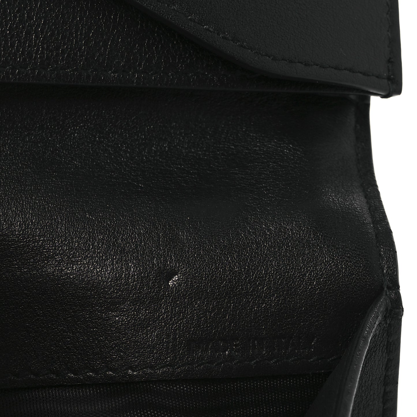 Calfskin Rockstud Bi-Fold Organizer Wallet Black
