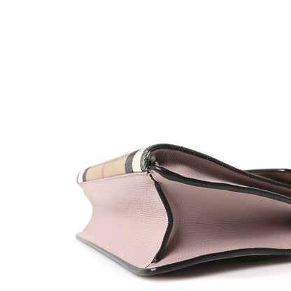 Burberry Derby Calfskin House Check Small Macken Crossbody Bag Pale Orchid 10 of 10