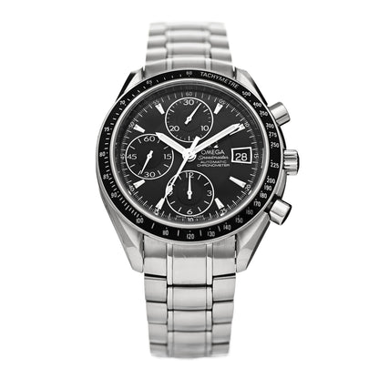 Omega Stainless Steel 40mm Speedmaster Date Automatic Watch Black 3210.50 1 of 4