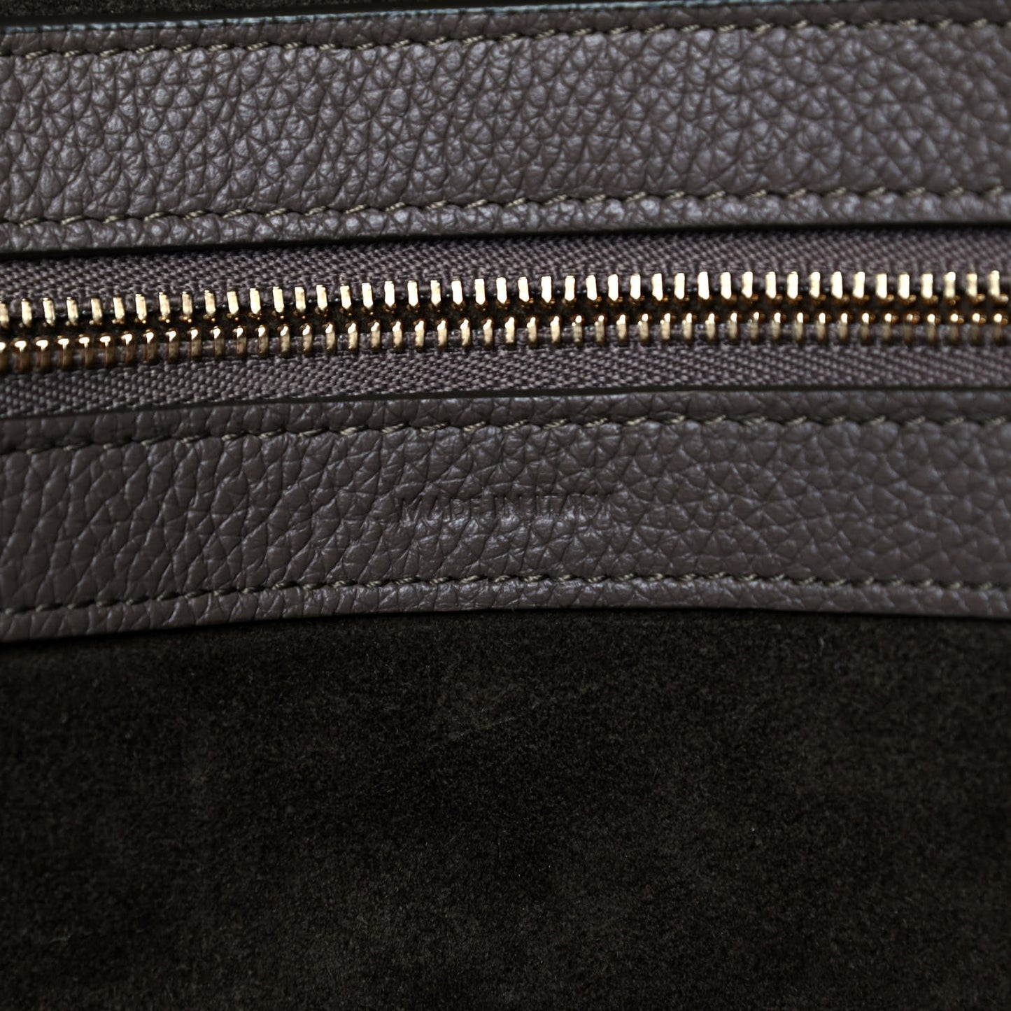 Soft Grained Calfskin Small Belt Cabas Phantom Taupe