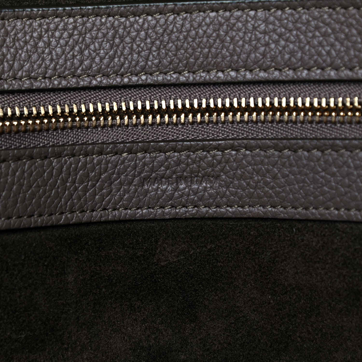 Celine Soft Grained Calfskin Small Belt Cabas Phantom Taupe 6 of 7