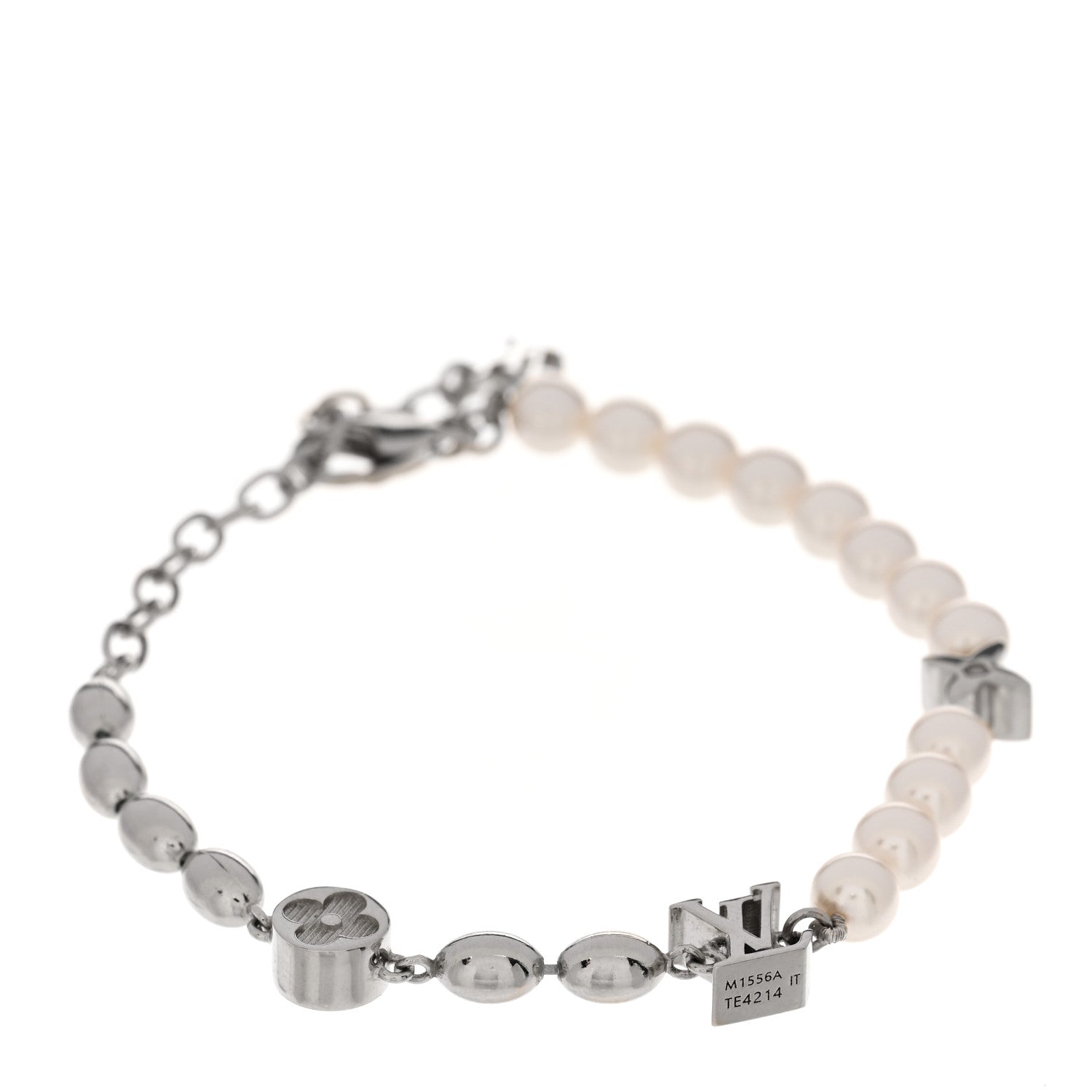 Louis Vuitton Pearls Fusion Bracelet Silver 1 of 5