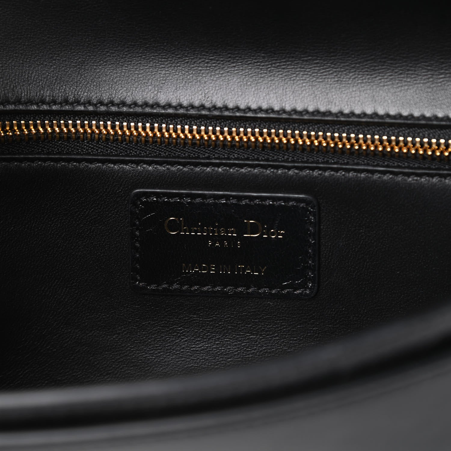 Christian Dior Crinkled Lambskin 30 Montaigne Clutch Black 6 of 15