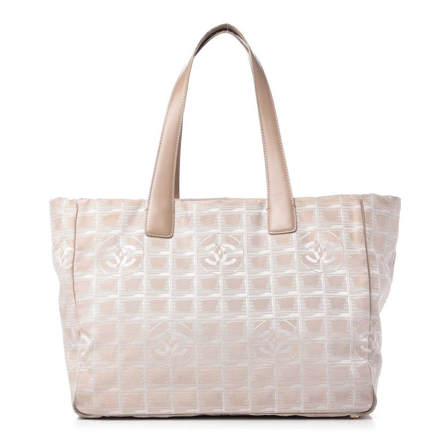 Nylon Medium Travel Tote Beige