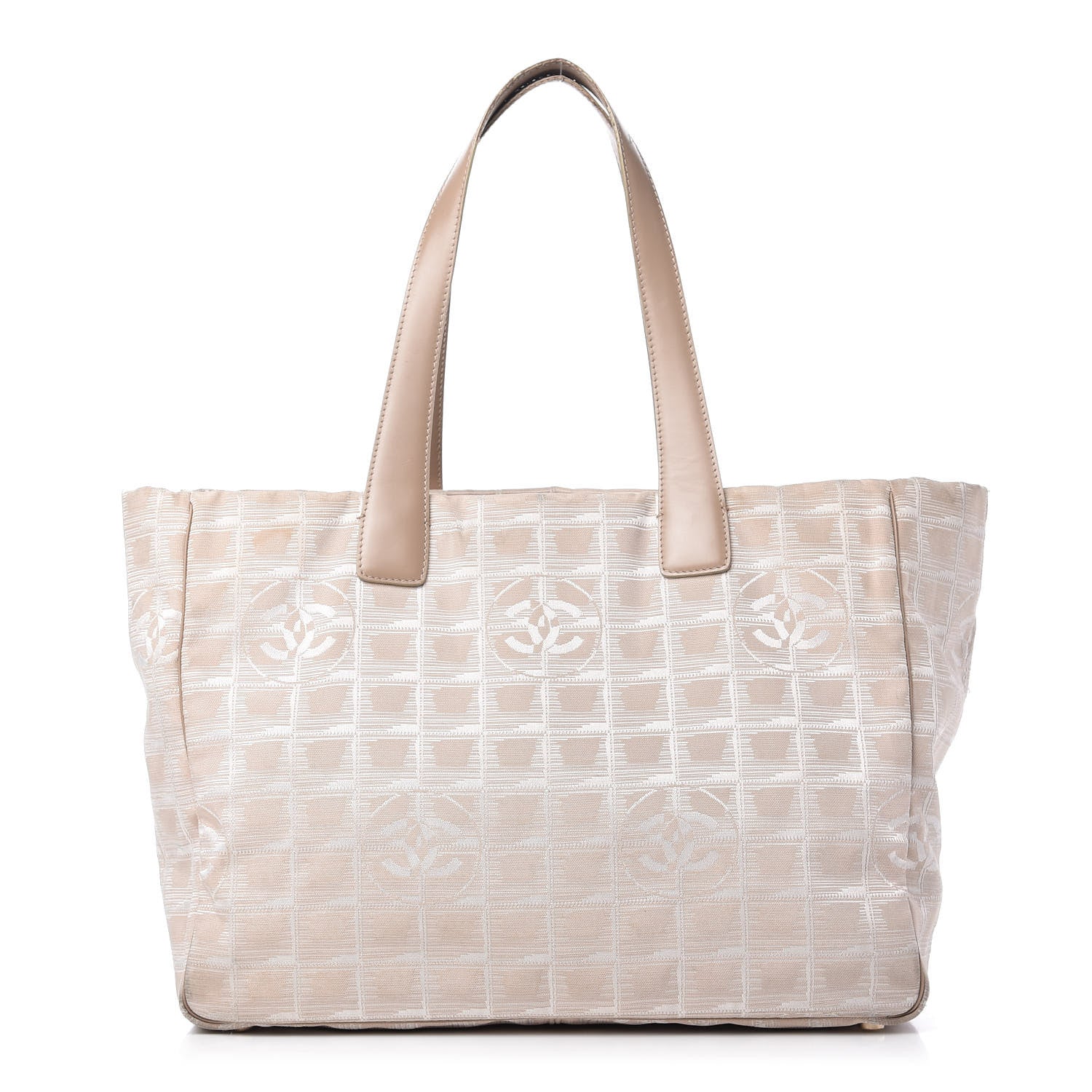 Chanel Nylon Medium Travel Tote Beige 1 of 9