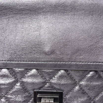 Chanel Metallic Aged Calfskin Quilted 2.55 Reissue 227 Flap Dark Silver 16 of 20