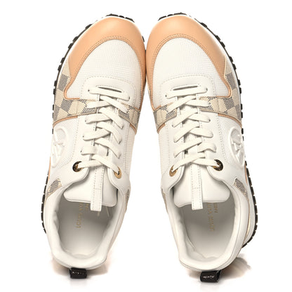 Louis Vuitton Calfskin Damier Azur Run Away Sneakers 39 White 2 of 8