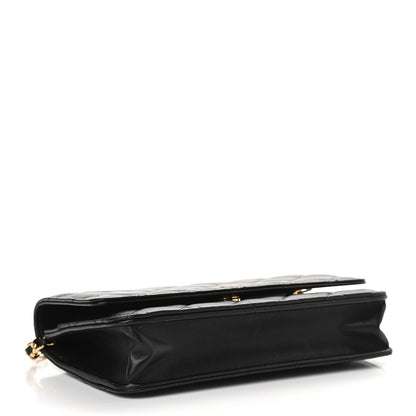 Chanel Lambskin Quilted Wallet On Chain WOC Black 5 of 11