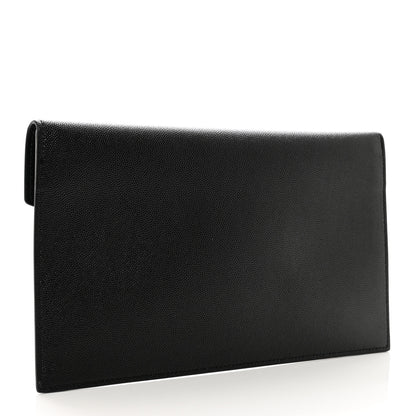 Saint Laurent Grain De Poudre Uptown Pouch Black 3 of 7