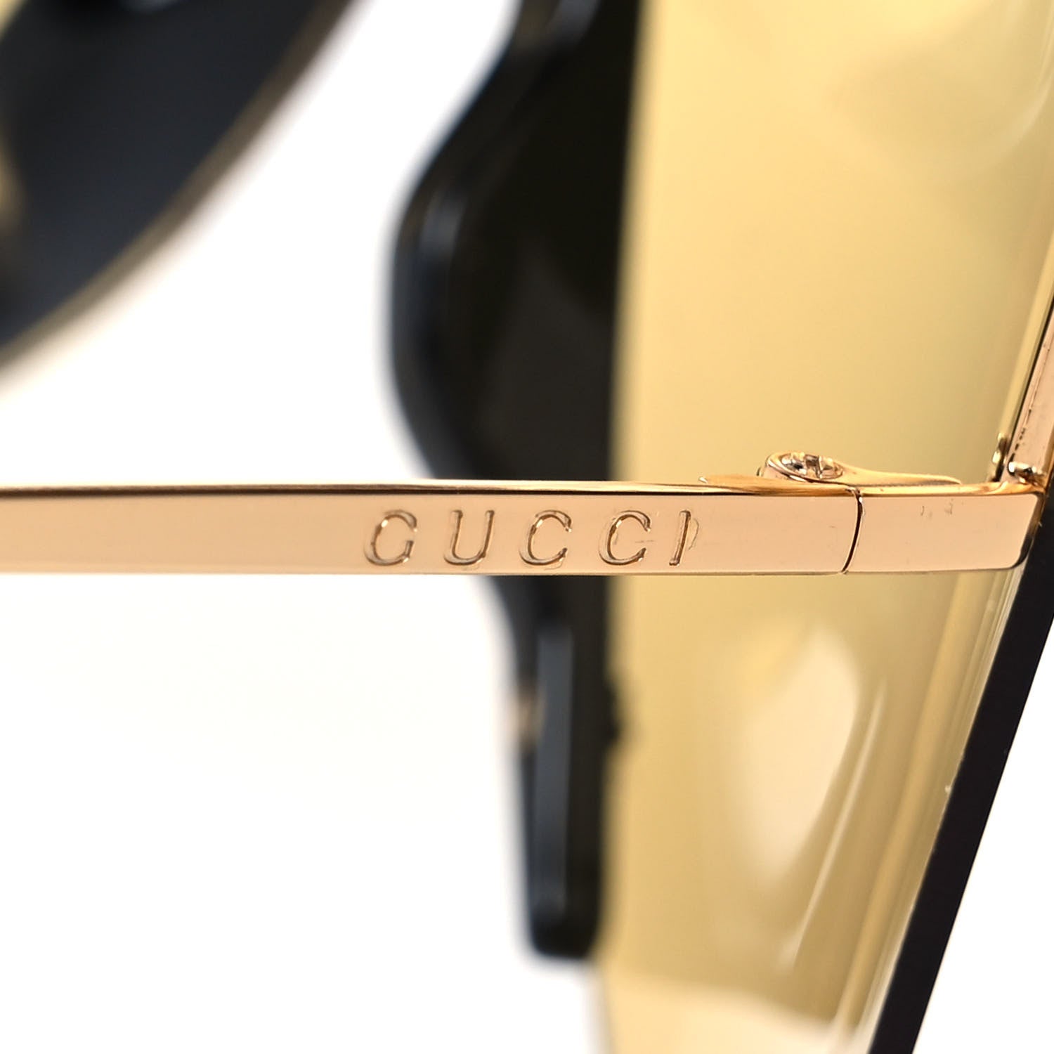 Gucci Star Studded Shield Sunglasses GG0541S Yellow 7 of 7