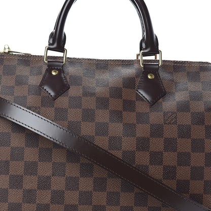 Louis Vuitton Damier Ebene Speedy Bandouliere 30 8 of 10