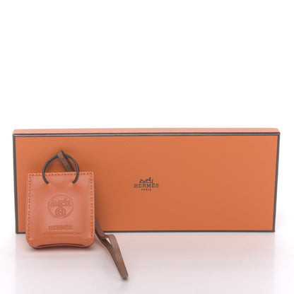 Hermes Milo Lambskin Swift Shopping Bag Charm Feu Gold 5 of 5