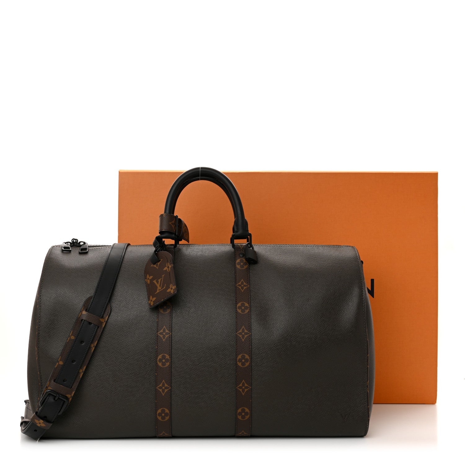 Louis Vuitton Taiga Monogram Keepall Bandouliere 50 Khaki 1632284
