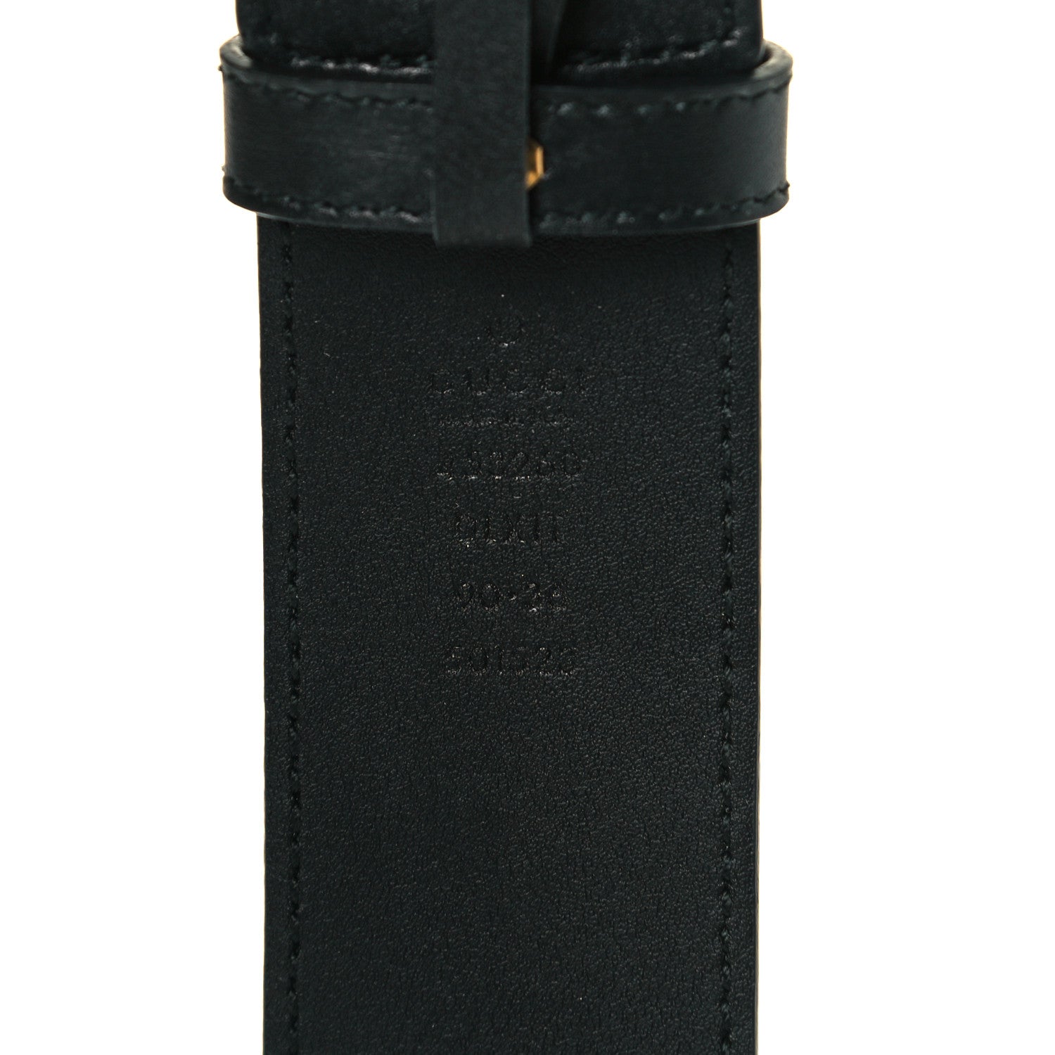 Gucci Moon Calfskin Pearl Double G 40mm Belt 90 36 Black Cream 3 of 4