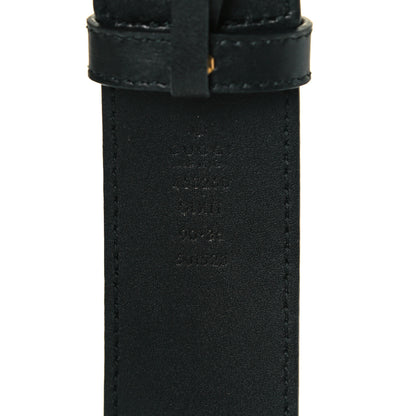 Gucci Moon Calfskin Pearl Double G 40mm Belt 90 36 Black Cream 3 of 4