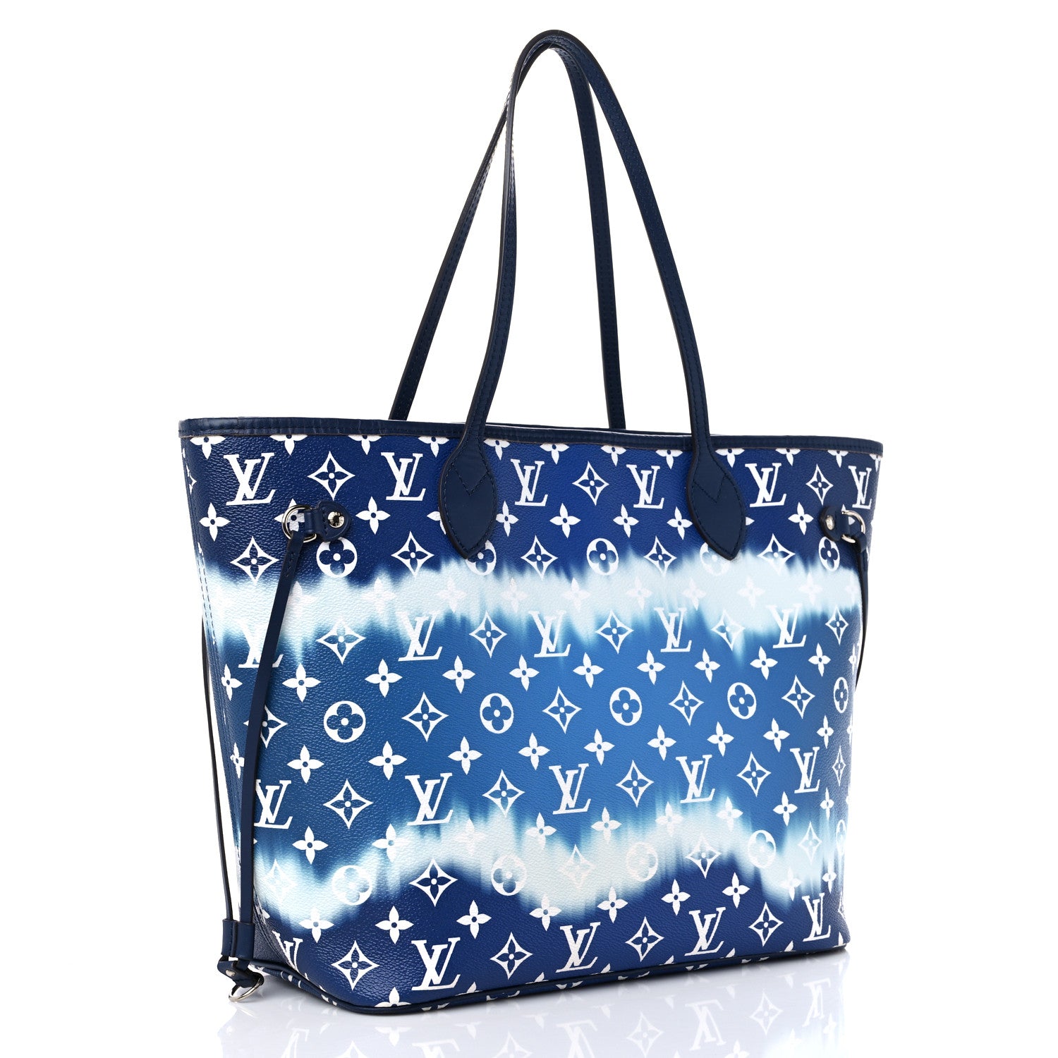 Louis Vuitton Monogram Escale Neverfull MM Blue 5 of 14