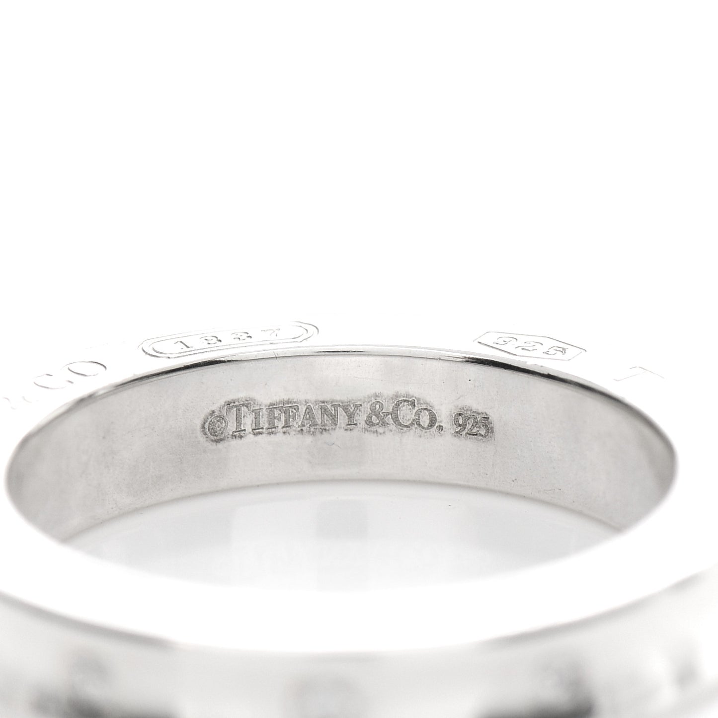 Sterling Silver 3 Diamond 1837 Ring 48 4.5