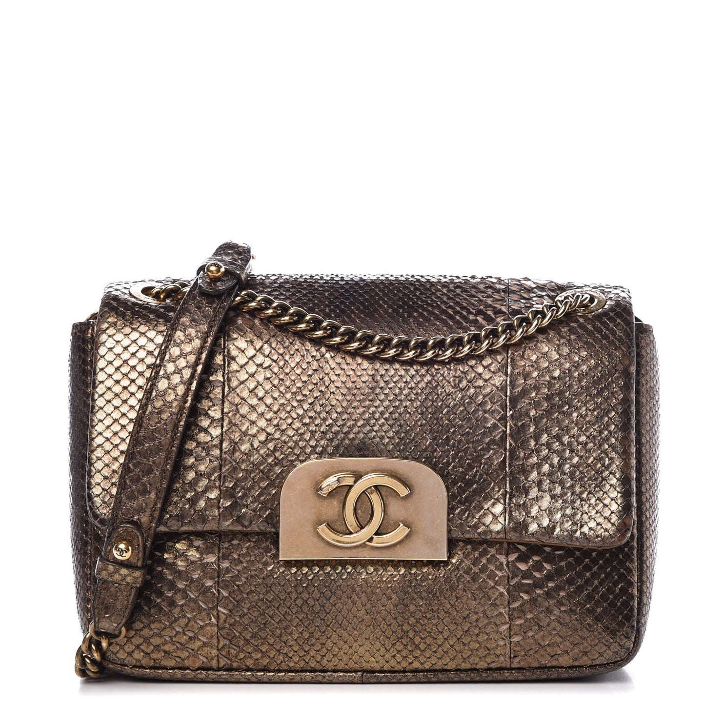 Python CC Square Flap Bronze