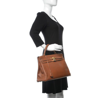 Hermes Courchevel Kelly Retourne 35 Gold 2 of 40