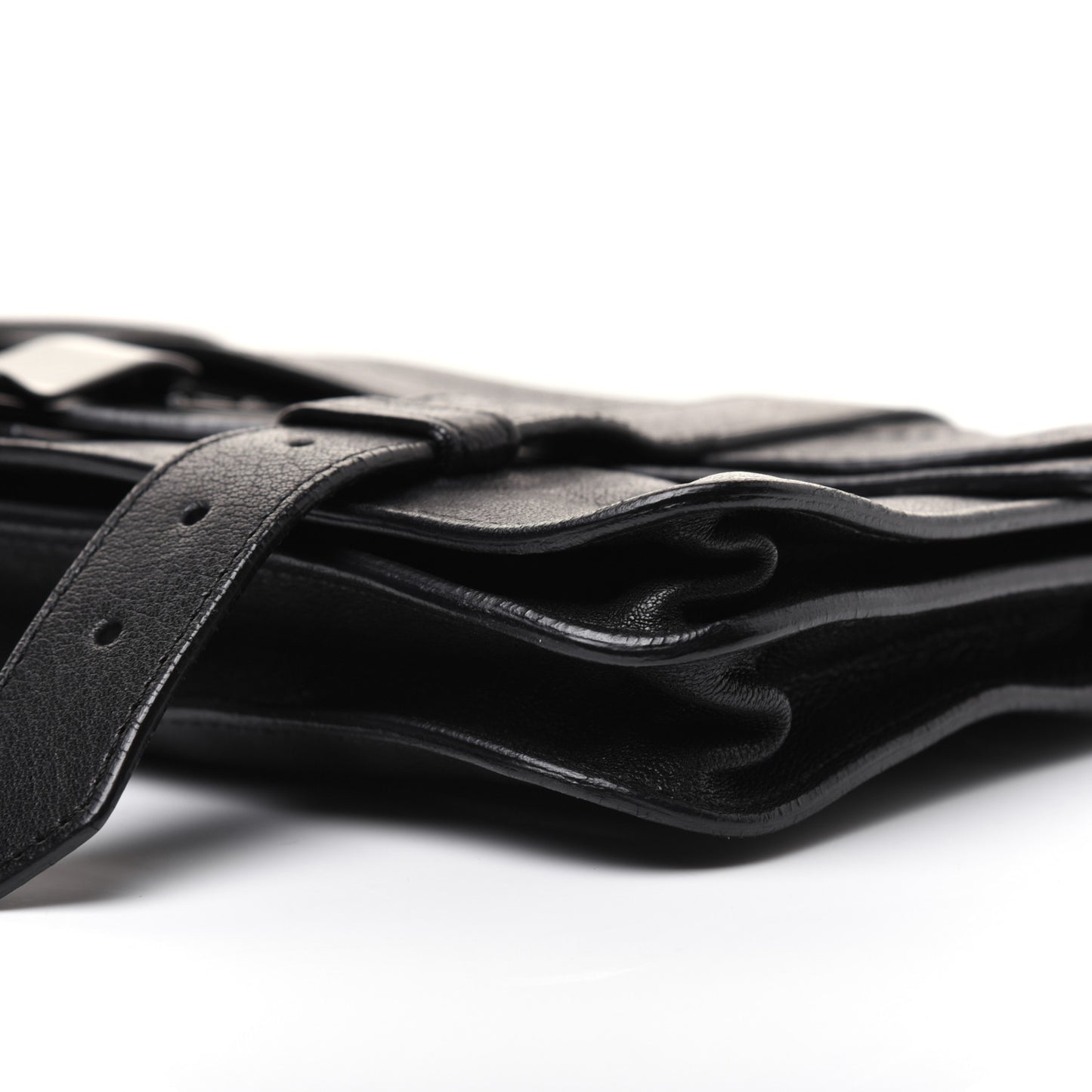 Lambskin PS1 Pochette Clutch Black