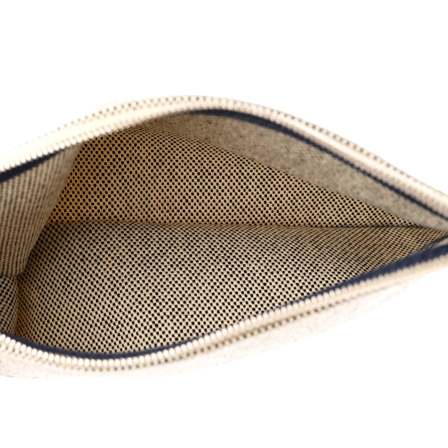 Hermes Vache Hunter Toile H Brides de Gala Herbag Zip Retourne 31 PM Bleu De France Ecru Black 7 of 16