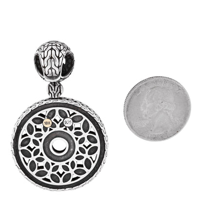 John Hardy Sterling Silver 18K Yellow Gold Batu Kawang Round Pendant 2 of 3