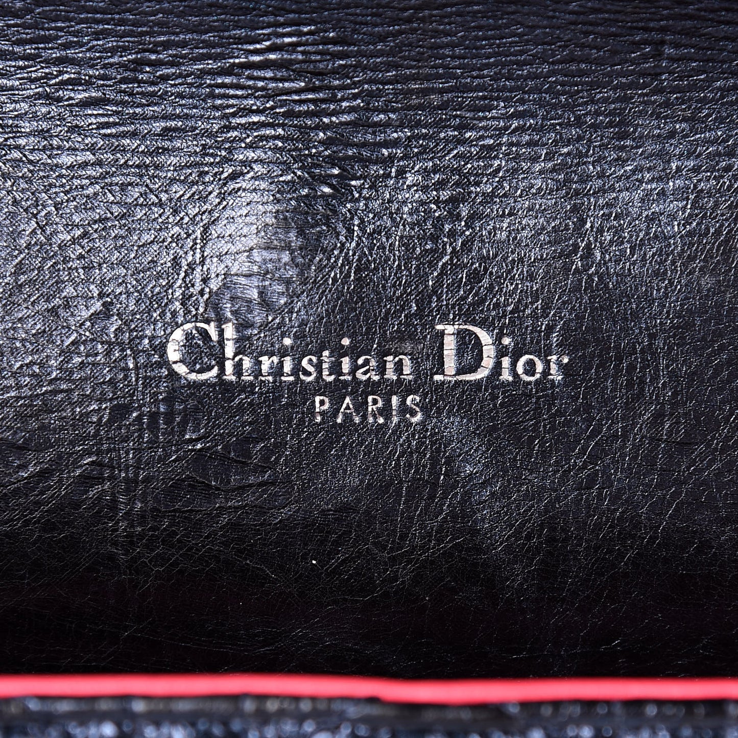 Metallic Calfskin Large Miss Dior Flap Marine
