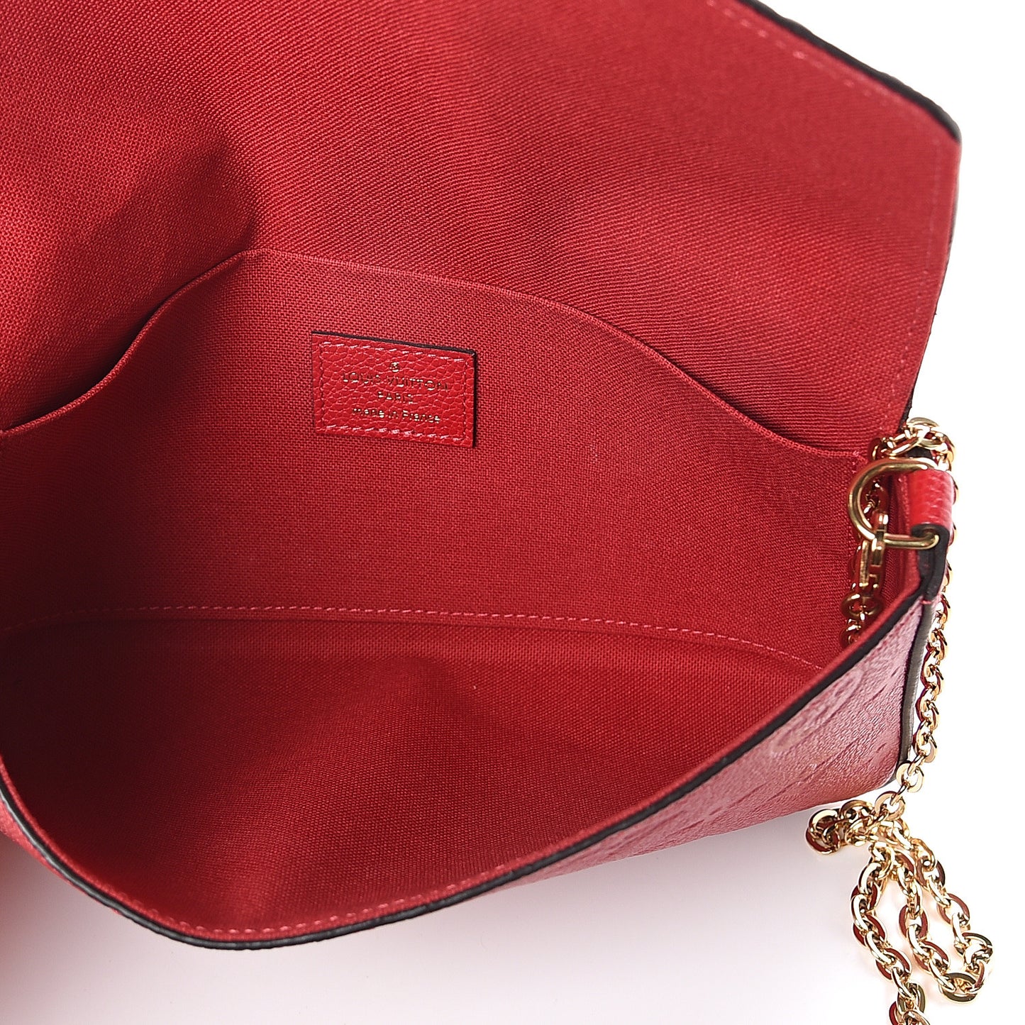 Empreinte Pochette Felicie Chain Wallet Cherry