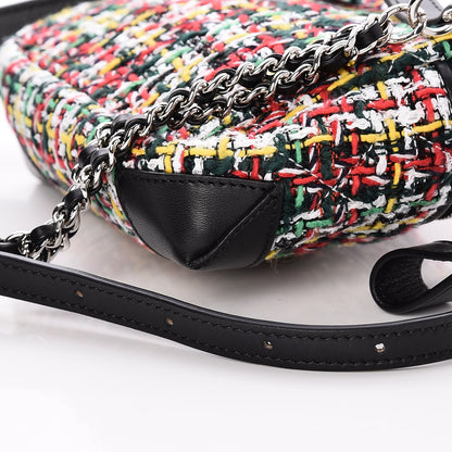 Chanel Tweed Calfskin Waist Bag Black Multicolor 10 of 10
