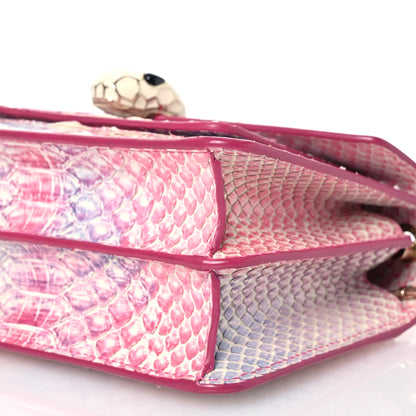 Bulgari Calfkin Snakeskin Serpenti Forever Shoulder Bag Bag Rainbow 11 of 14