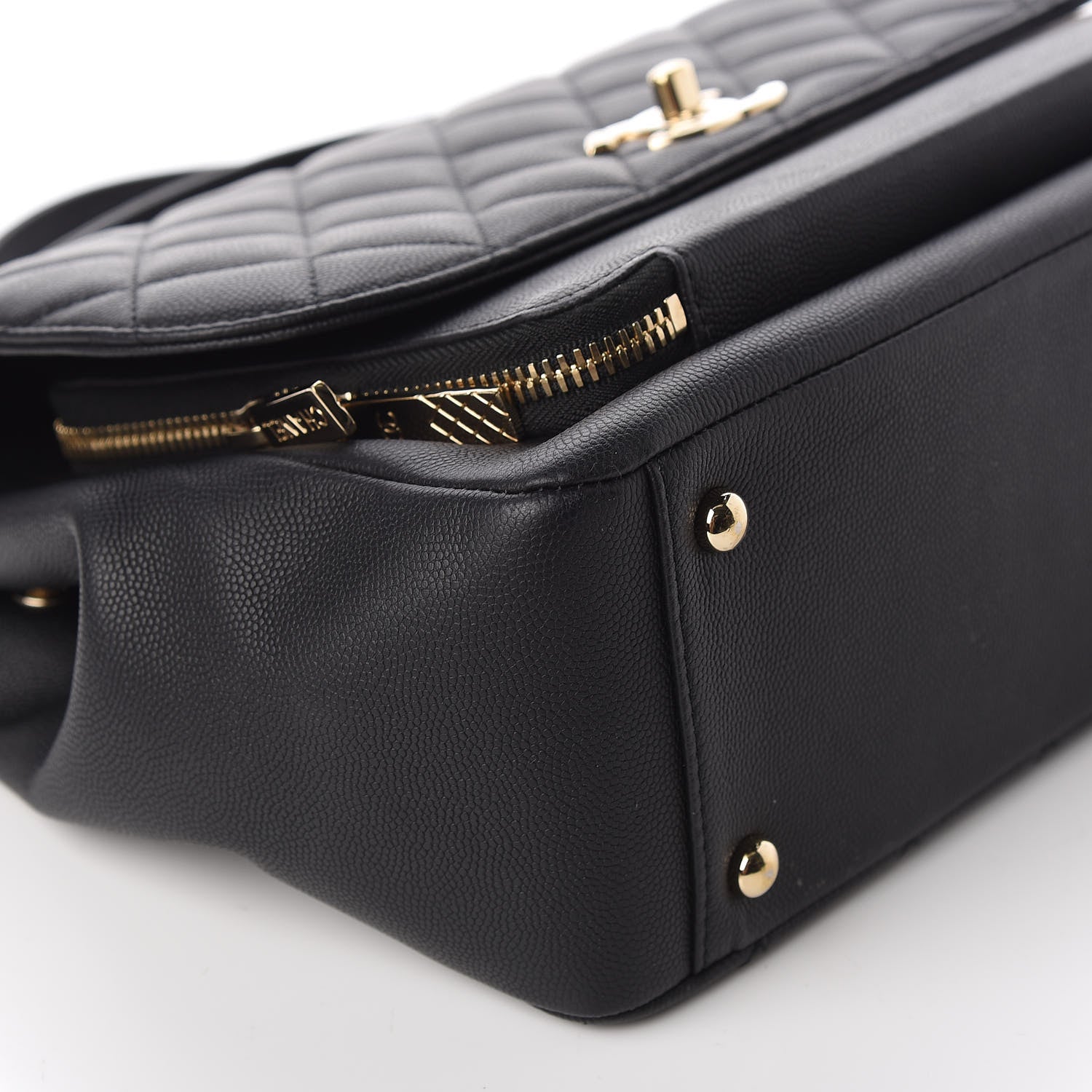 Chanel Caviar Quilted Large Business Affinity Flap Black 6 of 11