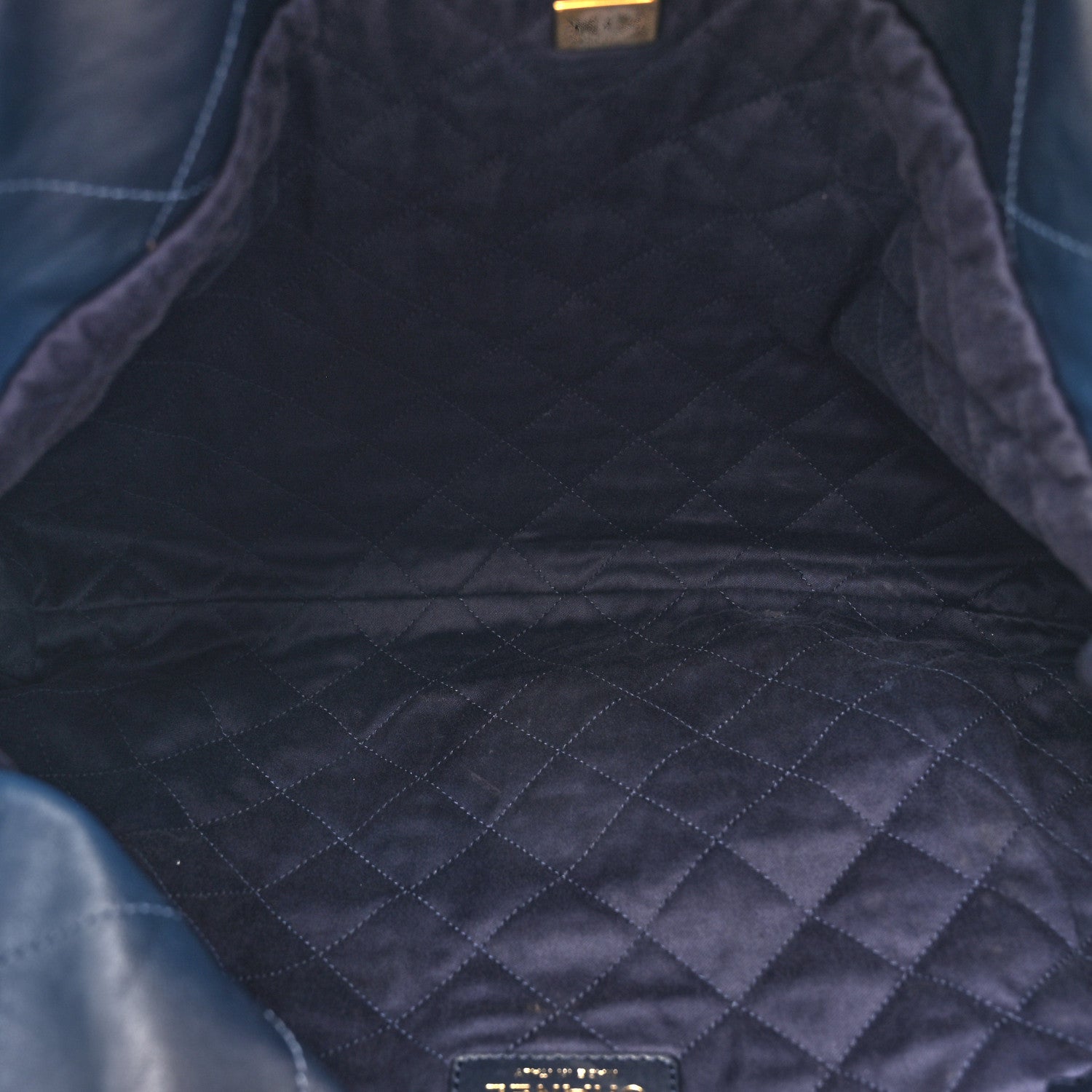 Chanel Shaded Calfskin Quilted Chanel 22 Blue Dark Blue 6 of 15