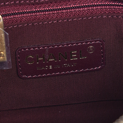 Chanel Lambskin Sheepskin Chevron Camera Case Black Gold 6 of 7