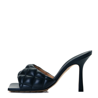 Bottega Veneta Nappa Matelasse Padded Mule Sandals 35 Black 1 of 8