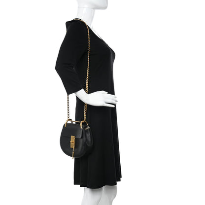 Chloe Grained Lambskin Mini Drew Shoulder Bag Black 2 of 12