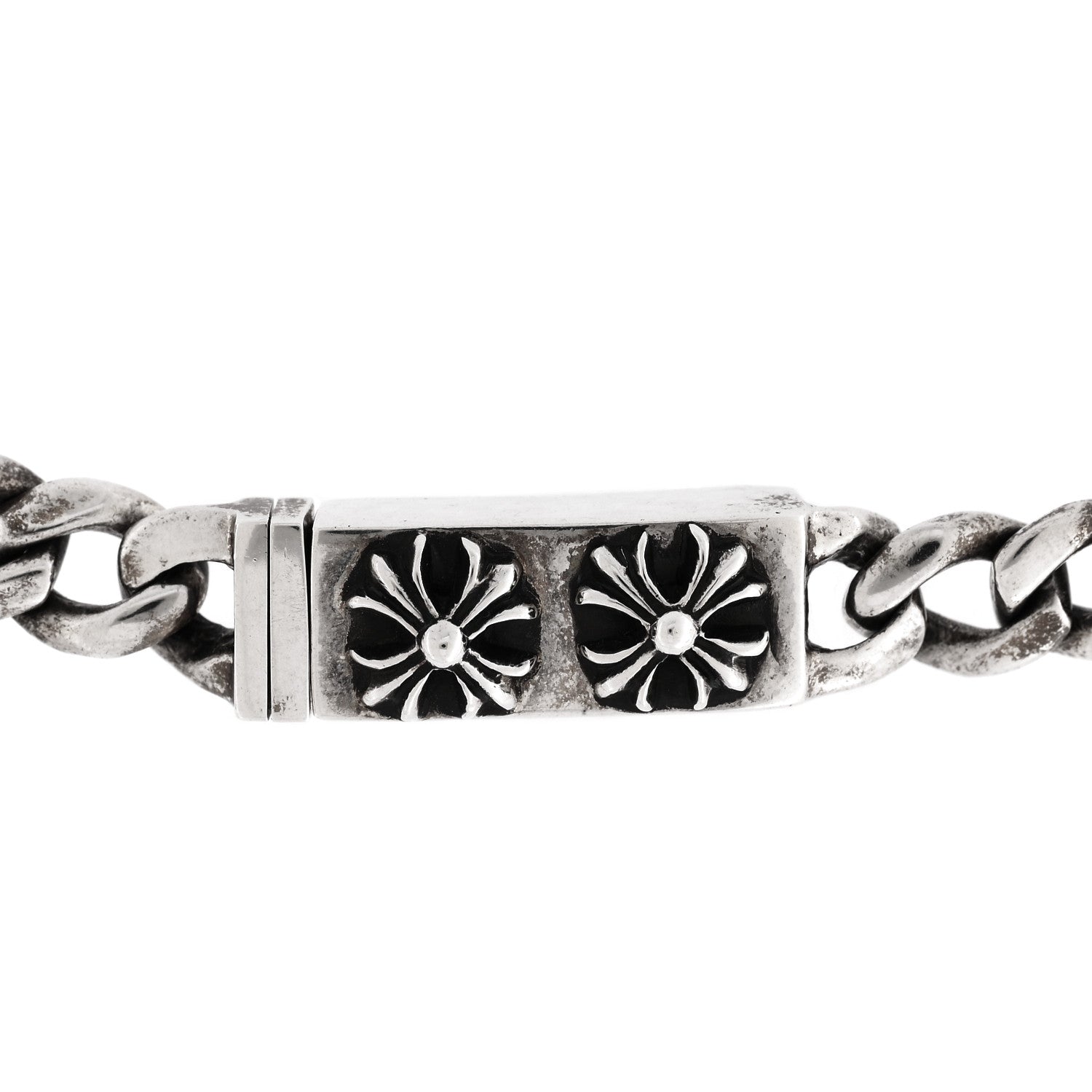 Chrome Hearts Sterling Silver Bella Mini ID Choker Necklace