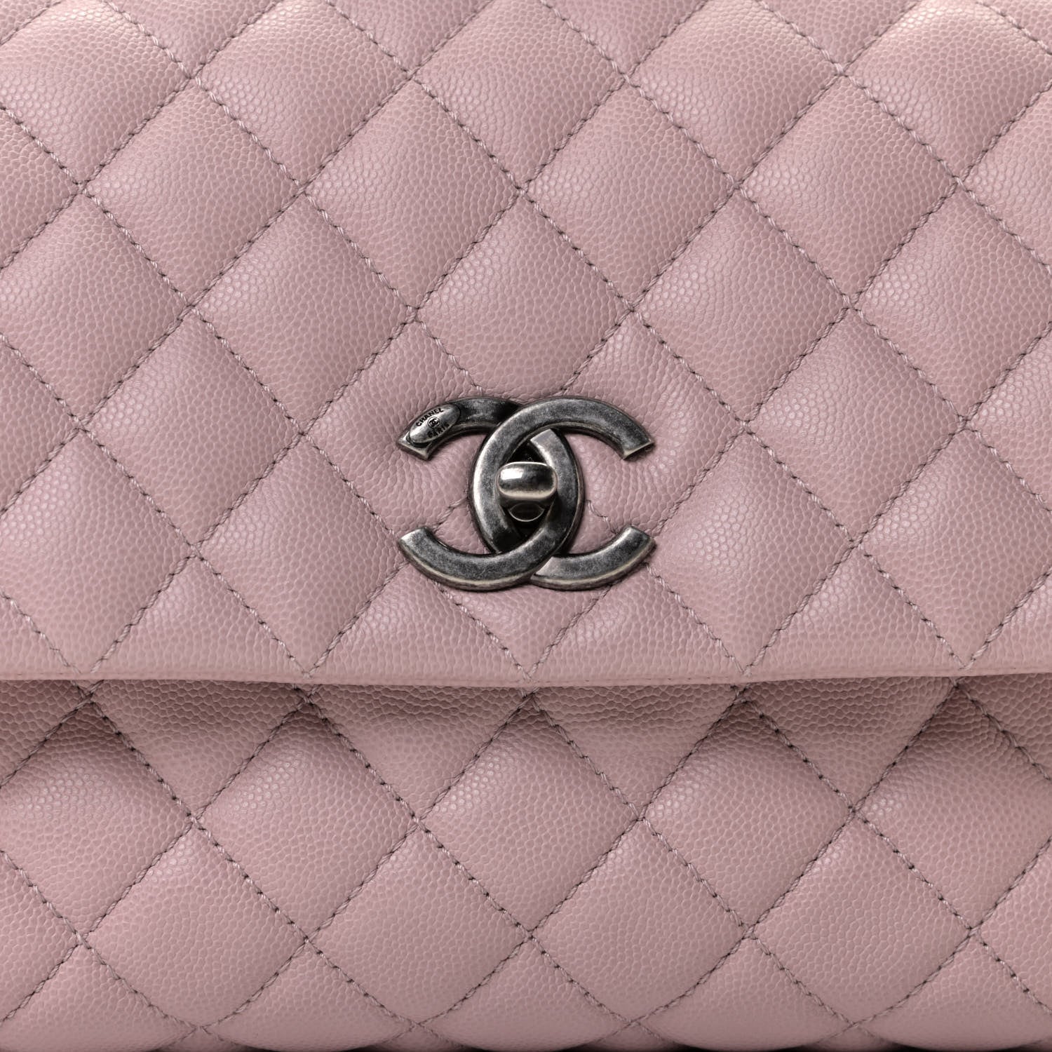 Chanel Caviar Quilted Small Coco Handle Flap Light Pink 7 of 11