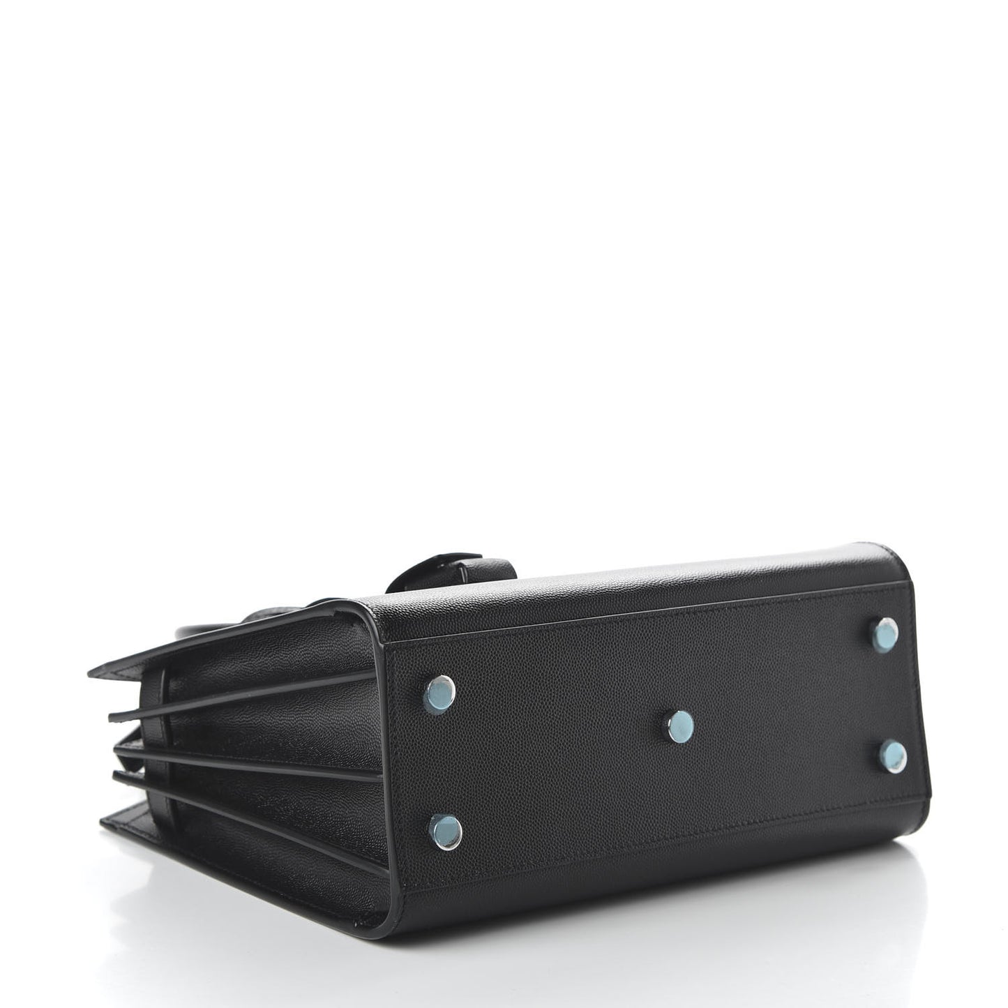 Grained Calfskin Baby Sac De Jour Black