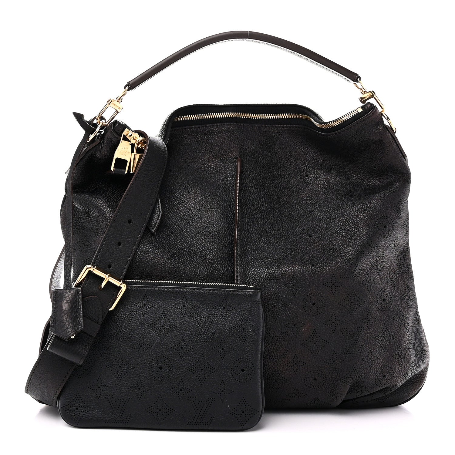 Louis Vuitton Mahina Selene MM Black 3 of 10