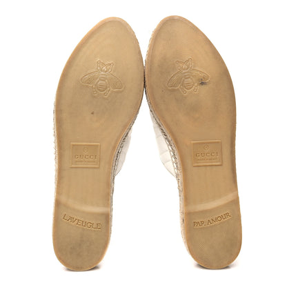 Gucci Nappa Matelasse GG Marmont Espadrille Slippers 41 Great White 5 of 10