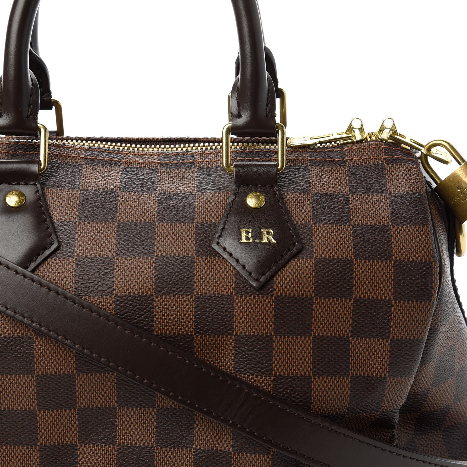 Louis Vuitton Damier Ebene Speedy Bandouliere 25 10 of 10