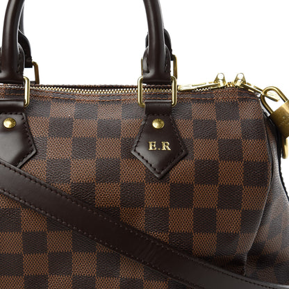 Louis Vuitton Damier Ebene Speedy Bandouliere 25 10 of 10